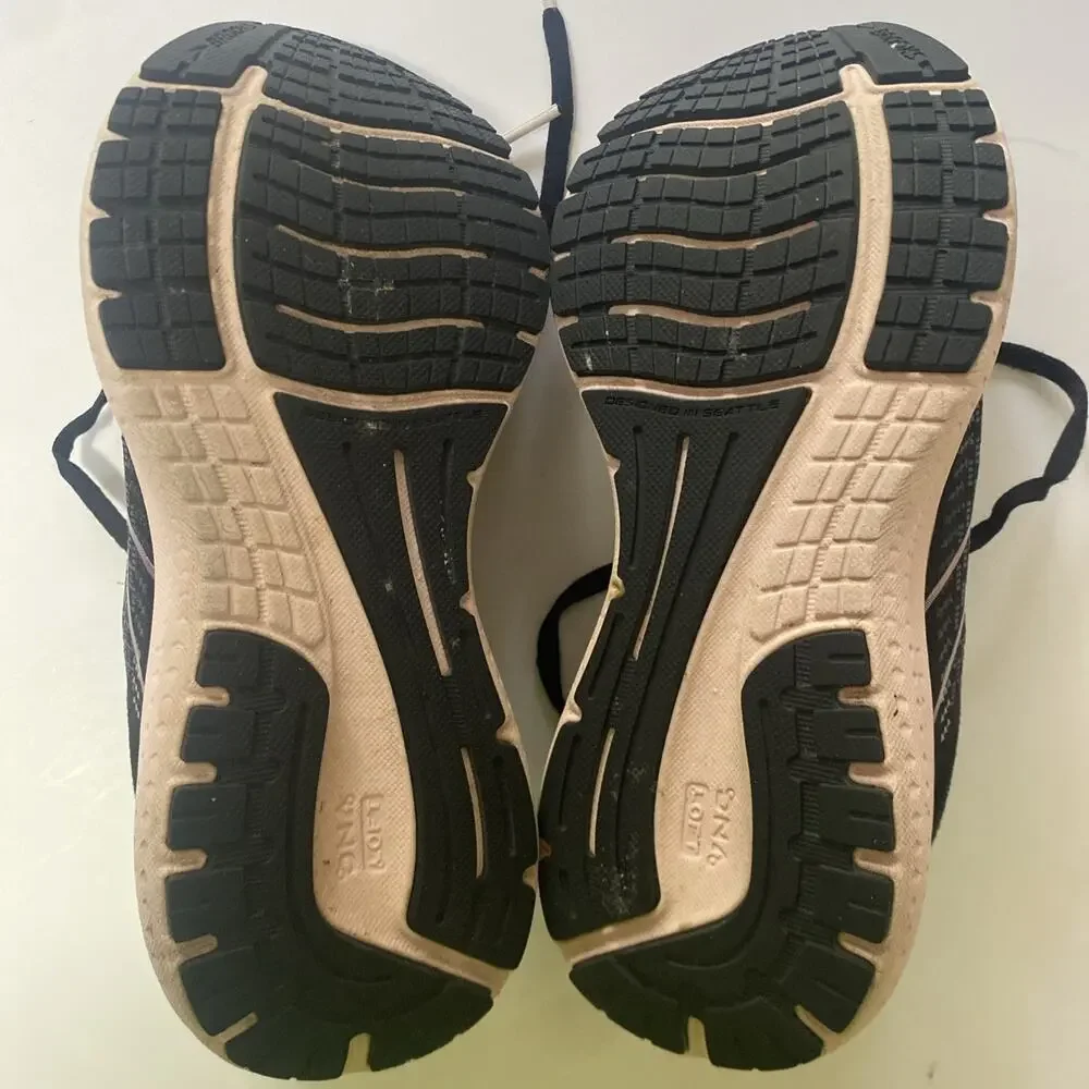 Brooks Glycerin 19 Women’s Running Shoes Black Pink Size 6B Athletic Sneakers